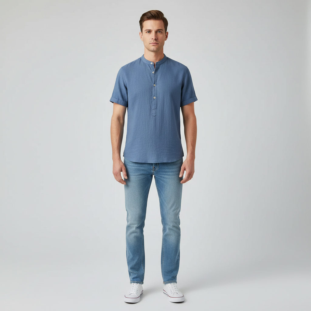 Capri-Hemd | Herren-Langarmhemd