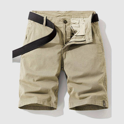 Cargo-Shorts Herren Bequem Lockerer Schnitt Elastischer Bund 3