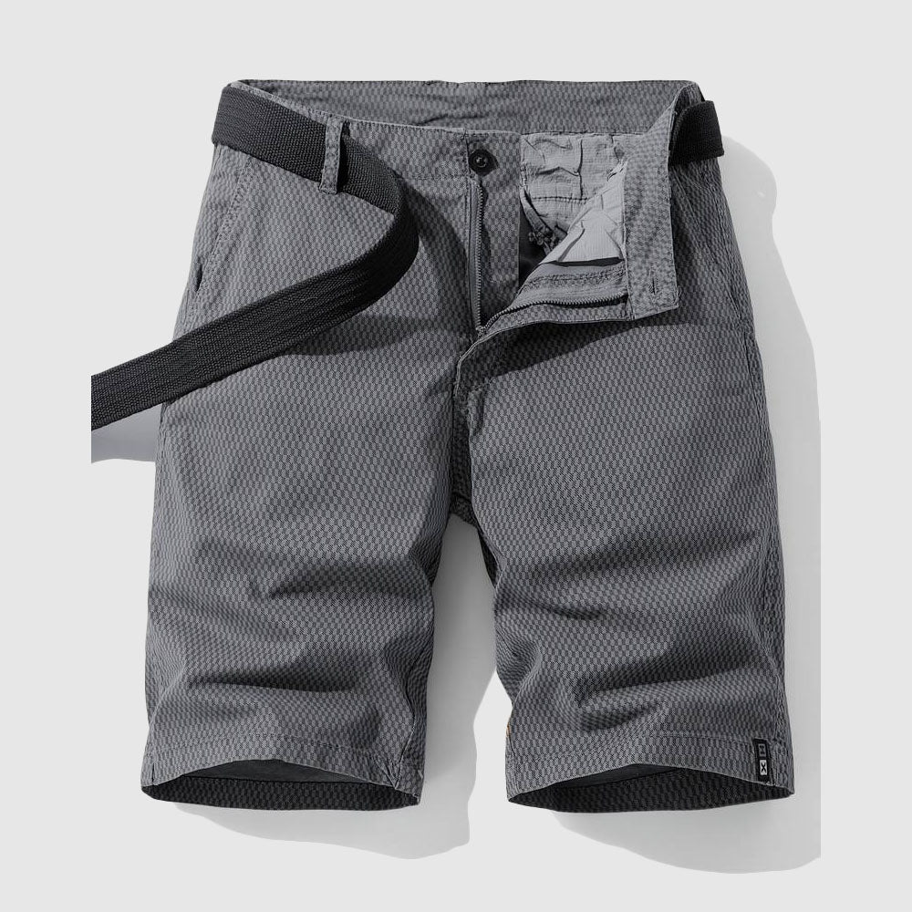 Cargo-Shorts Herren Bequem Lockerer Schnitt Elastischer Bund 4