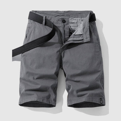 Cargo-Shorts Herren Bequem Lockerer Schnitt Elastischer Bund 4