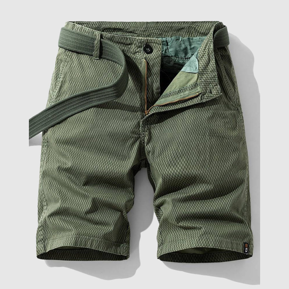 Cargo-Shorts Herren Bequem Lockerer Schnitt Elastischer Bund 5