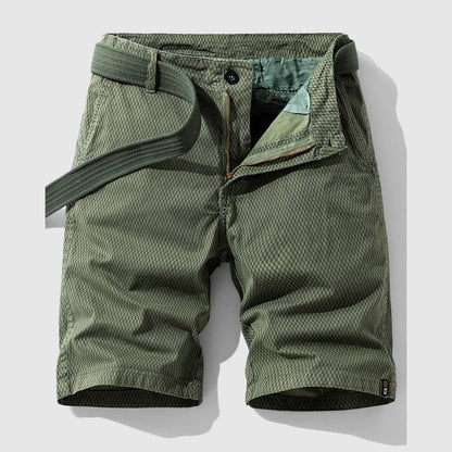 Cargo-Shorts Herren Bequem Lockerer Schnitt Elastischer Bund 5