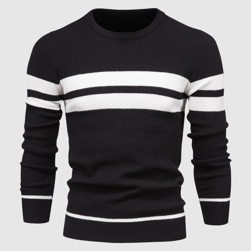 Eleganter Herrenpullover mit Streifenmuster | Herrenpullover 1