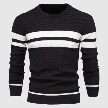 Eleganter Herrenpullover mit Streifenmuster | Herrenpullover 1