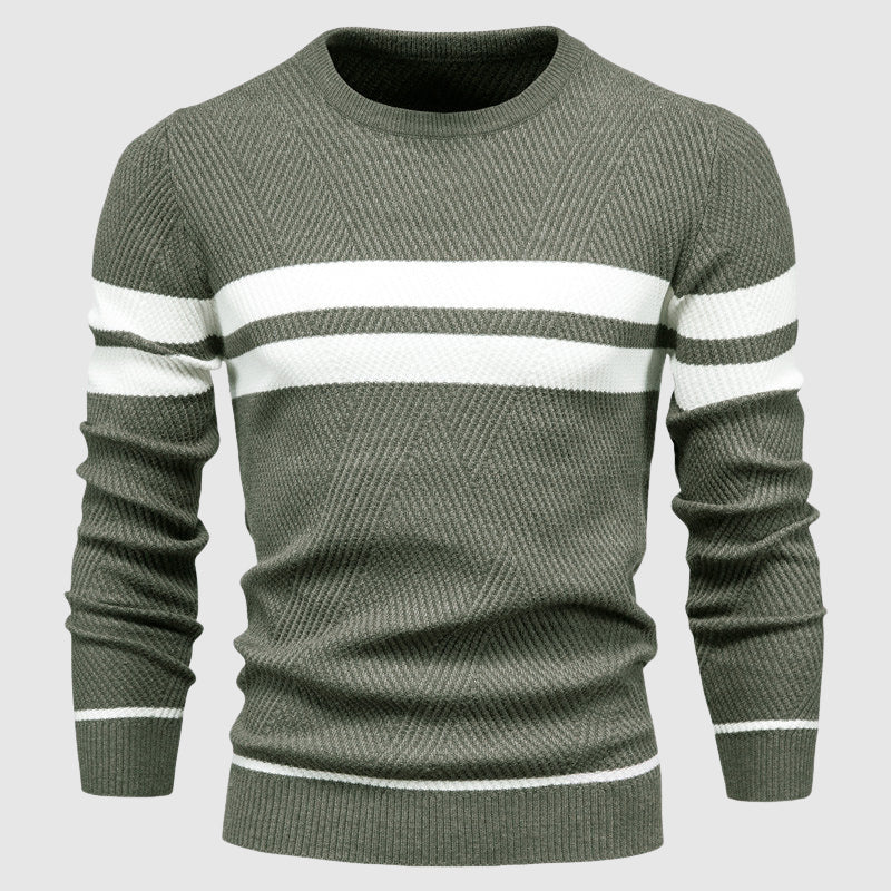 Eleganter Herrenpullover mit Streifenmuster | Herrenpullover 2