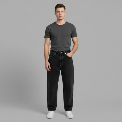 Lockere Passform Baggy Jeans Herren | Freizeitjeans Urban
