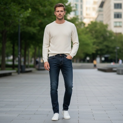 Bequeme Herrenjeans | Klassische Gerade Passform