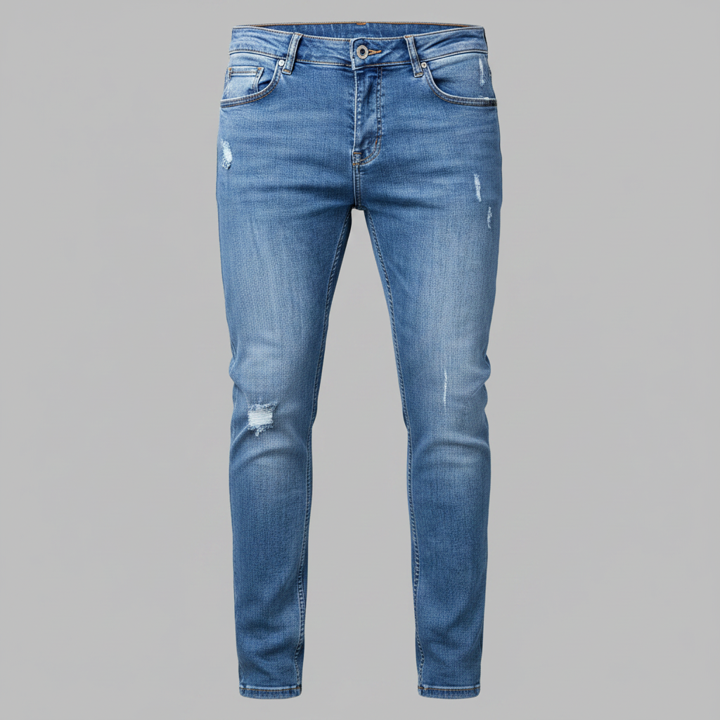 Tailored-Fit-Jeans Liam | Slim Fit Herrenjeans mit Zerrissenem Design