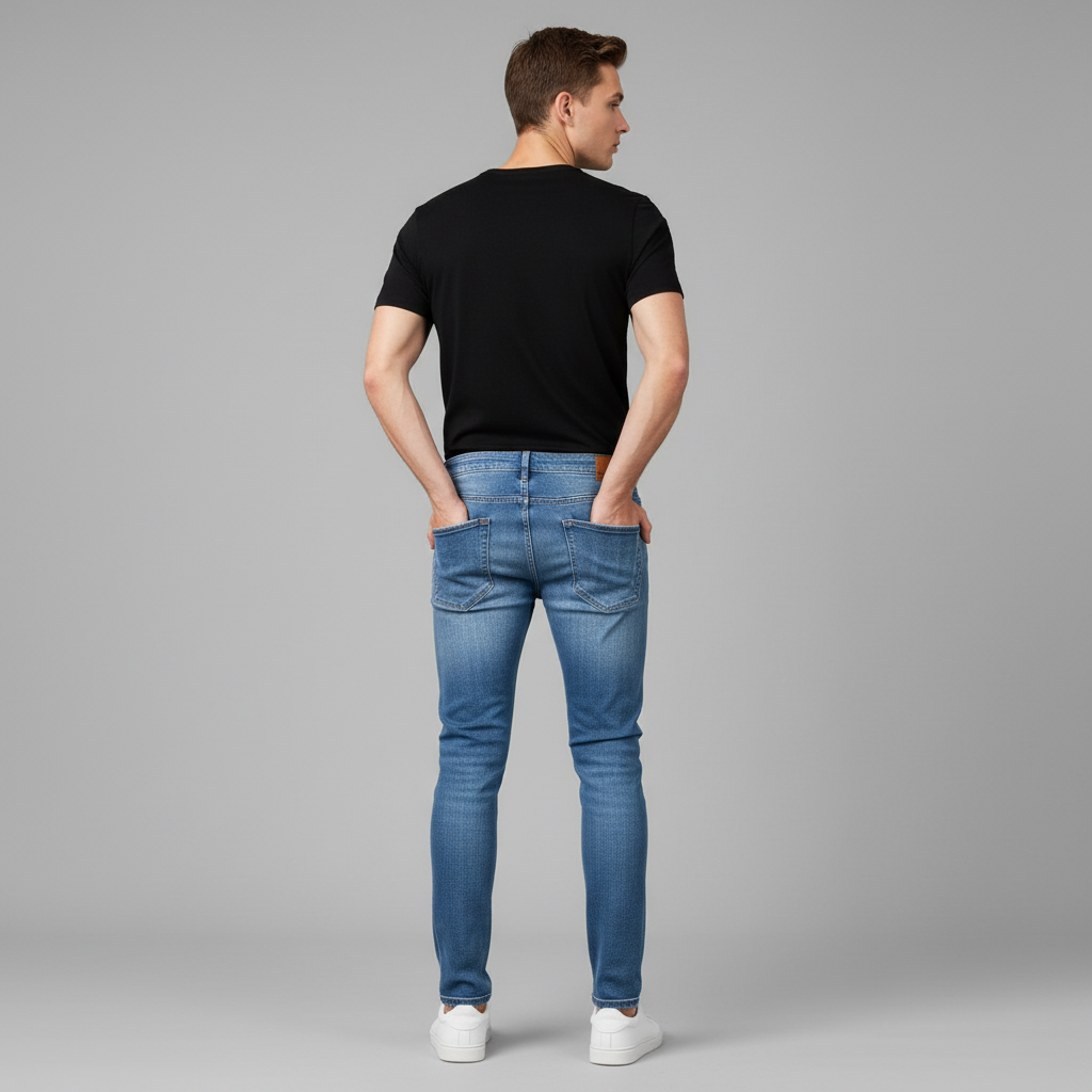 Tailored-Fit-Jeans Liam | Slim Fit Herrenjeans mit Zerrissenem Design