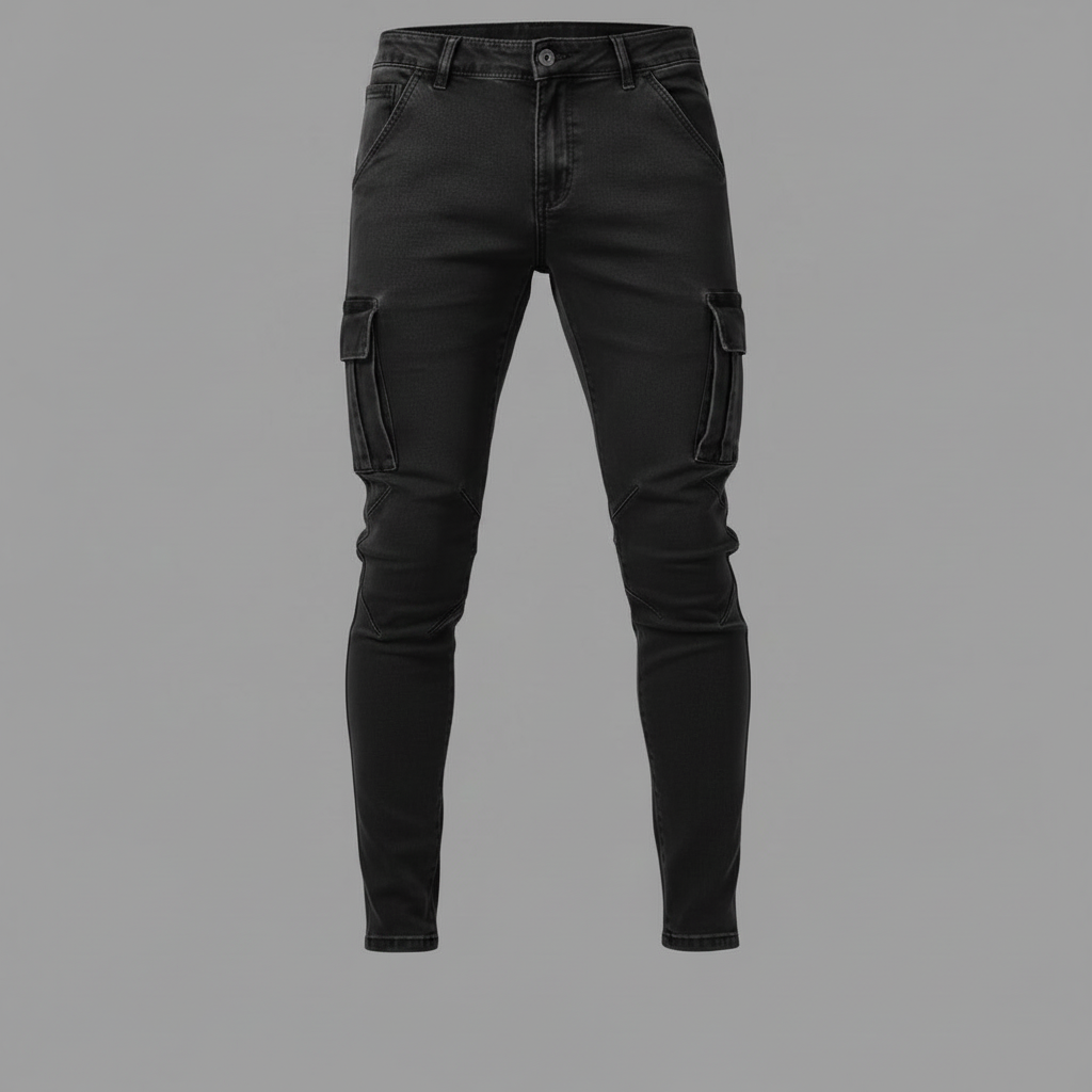 Cargo Jeans Herren | Vielseitige Ganzjahres-Jeans mit Taschen