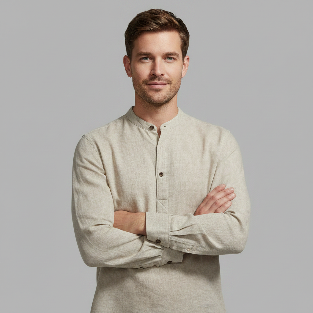 Henley-Shirt für Herren | Langärmlig, bequem, atmungsaktiv