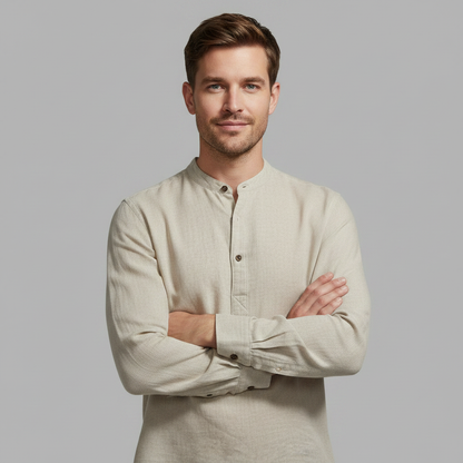 Henley-Shirt für Herren | Langärmlig, bequem, atmungsaktiv