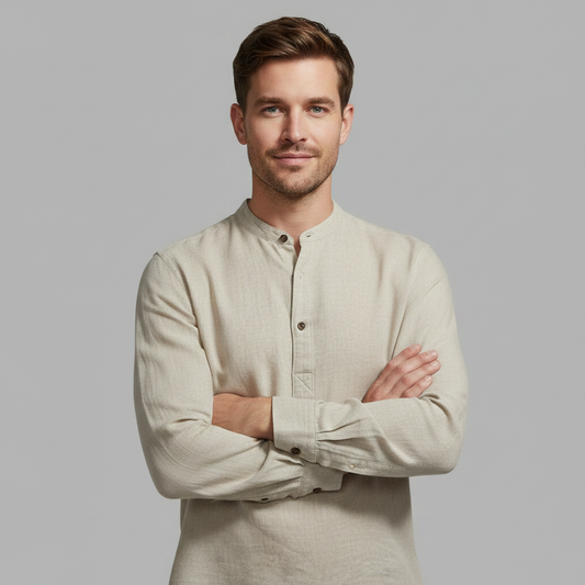 Henley-Shirt für Herren | Langärmlig, bequem, atmungsaktiv