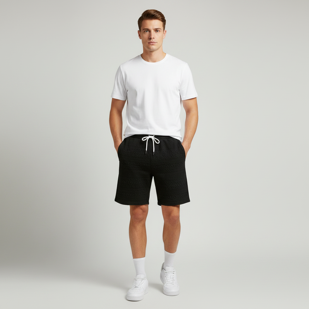 Herren Shorts Finn | Atmungsaktive Kurze Hosen mit Kordelzug