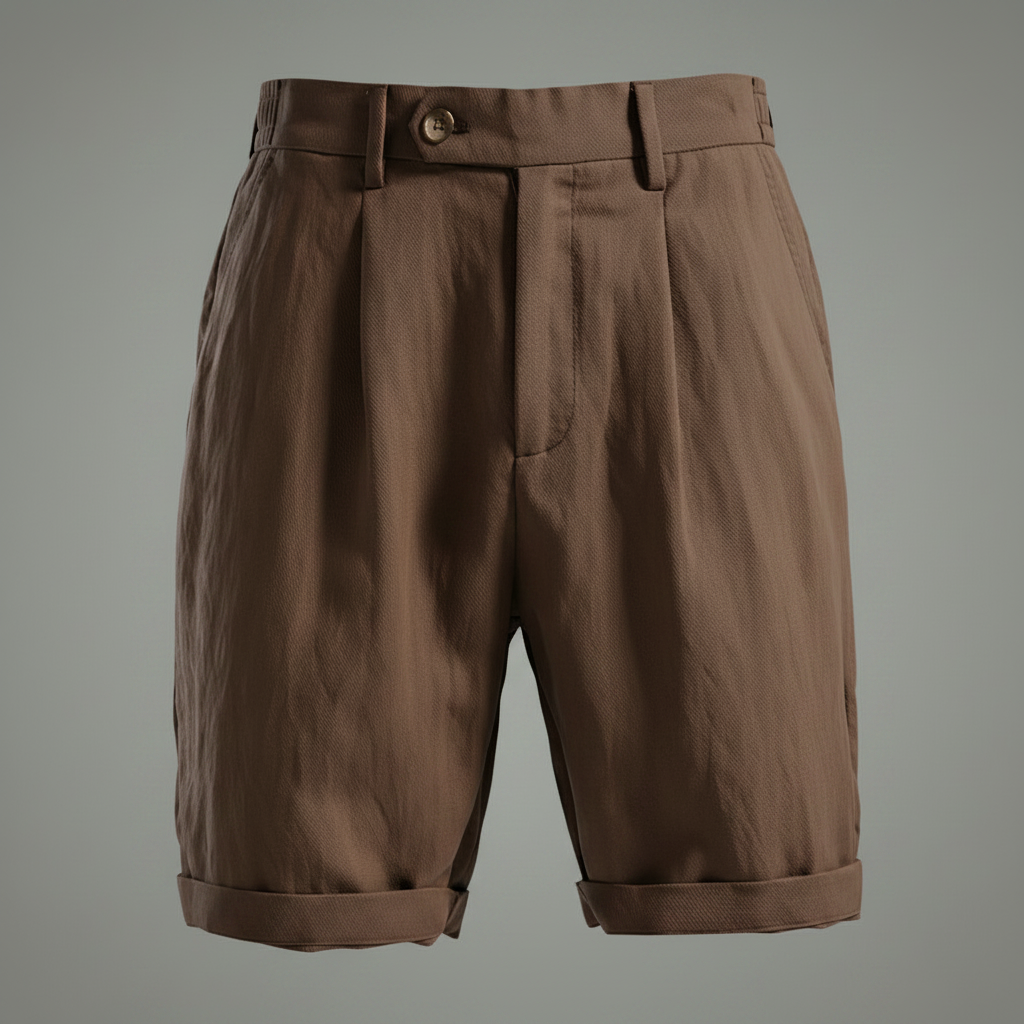 Plissierte Chino-Shorts Herren | Kurze Hosen Männer