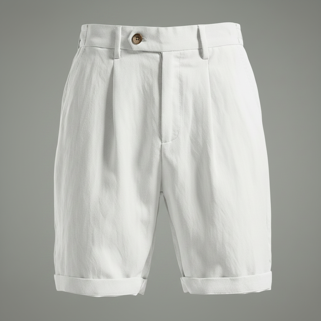 Plissierte Chino-Shorts Herren | Kurze Hosen Männer