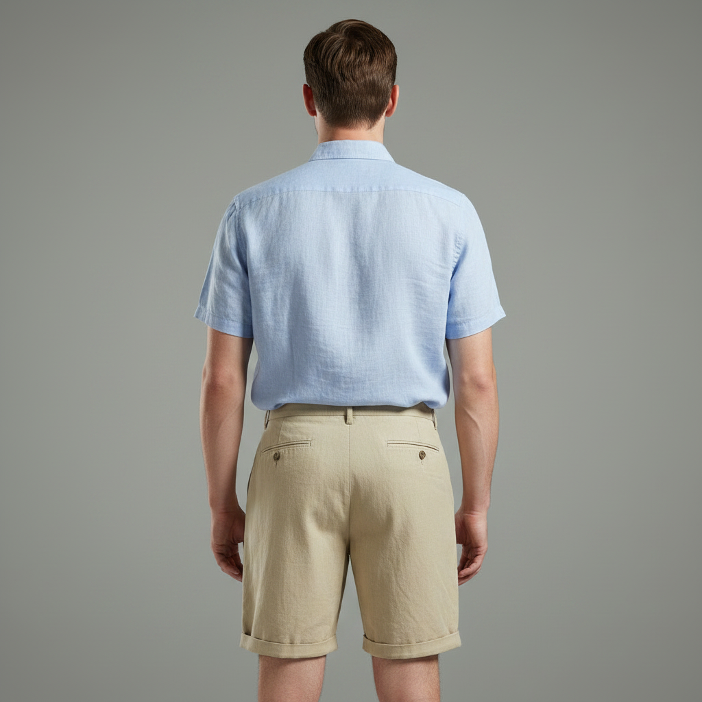 Plissierte Chino-Shorts Herren | Kurze Hosen Männer