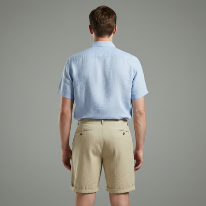 Plissierte Chino-Shorts Herren | Kurze Hosen Männer