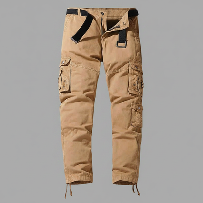 Herren Cargohose Relaxed Fit | Cargo Hose mit Verstellbaren Bündchen