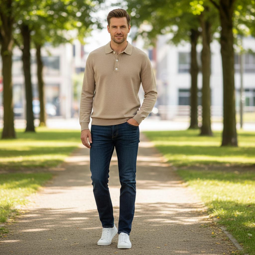 Langarm Poloshirt Herren | Klassisch & Vielseitig