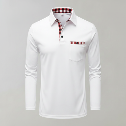 Langarm Poloshirt Herren | Klassisches Herren Poloshirt