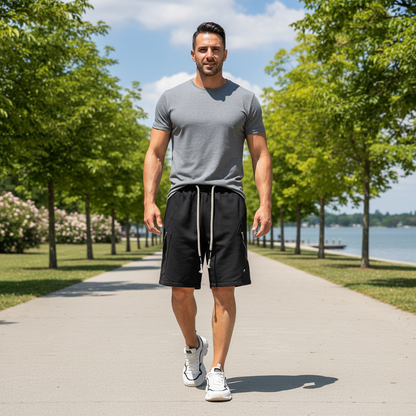 Utility-Shorts Mit Kordelzugbund | Kurze Hosen Herren